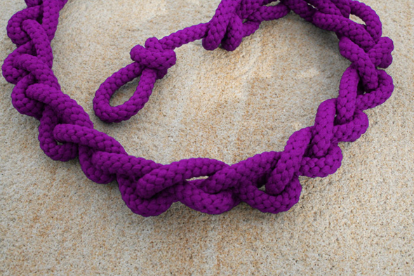 DIY easy rope necklace